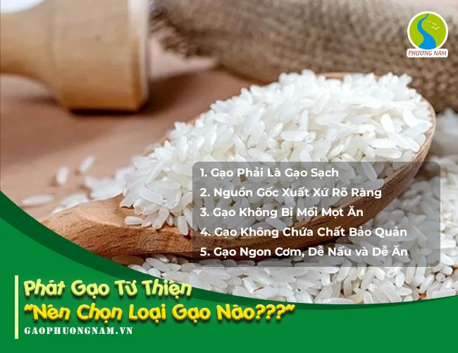 Gạo Từ Thiện - Gạo Cúng Dường - Gạo Phương Nam